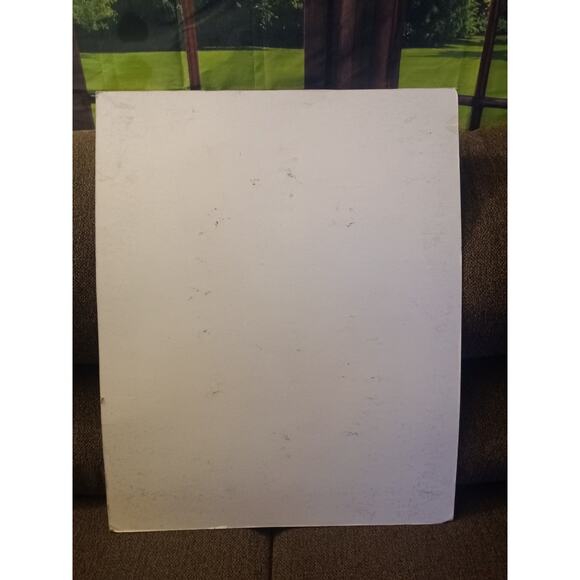 Vintage Art Deco Style Painting Woman with Greyhounds 28x22 Board - Picture 3 of 5